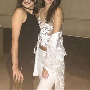 Soft sparkling white cardigan